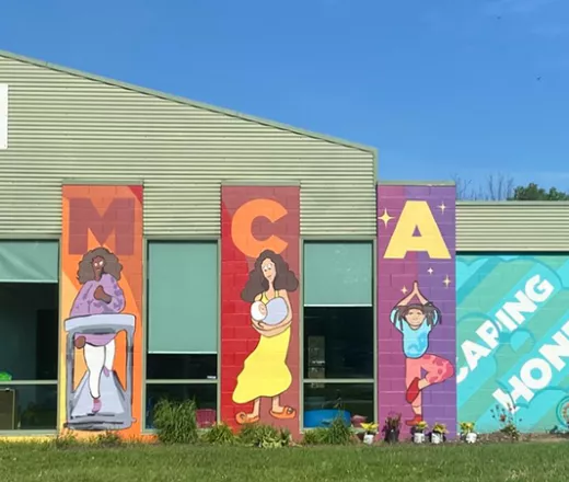 Exterior of Eldon &amp; Elsie Ward Family YMCA building