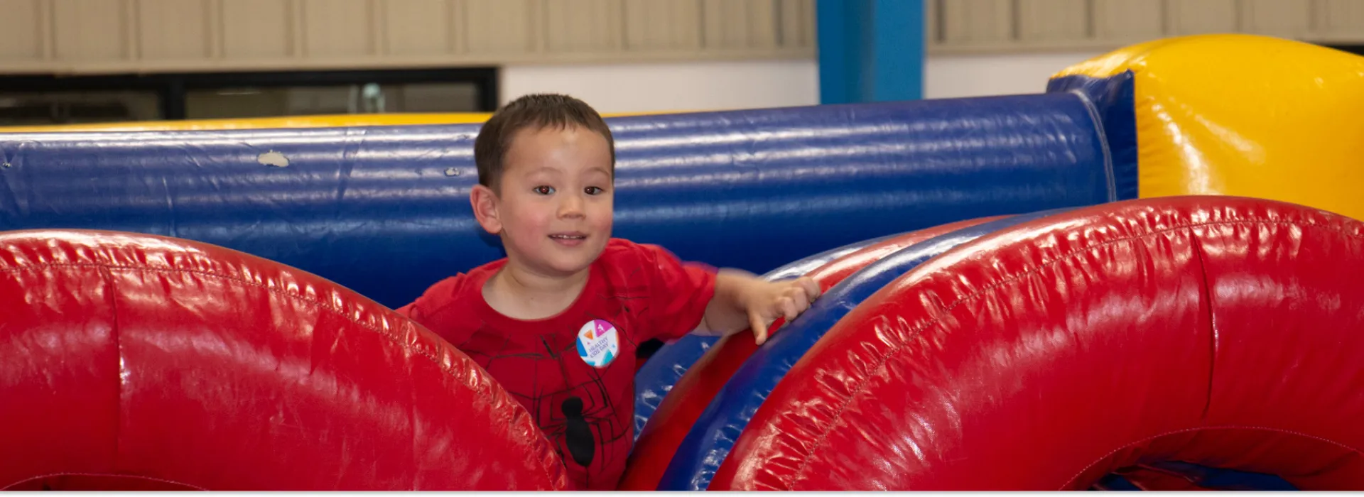 Grove City Family Fun having fun in the bouncy house